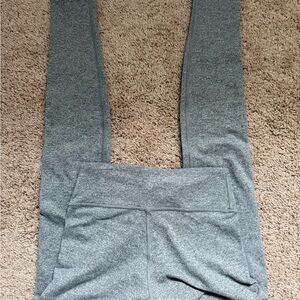 Gray High-Waisted Full Length Leggings